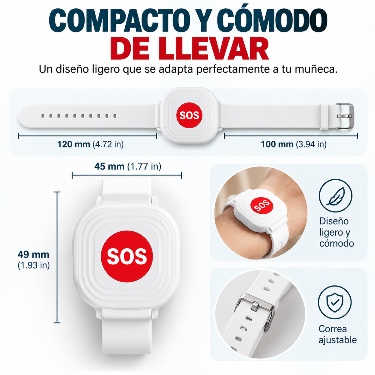ALERA™ | Pulsera SOS de Emergencia